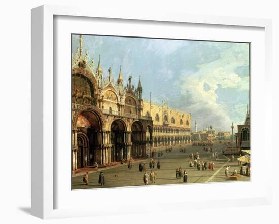 St.Mark's Square, Venice-Canaletto-Framed Giclee Print