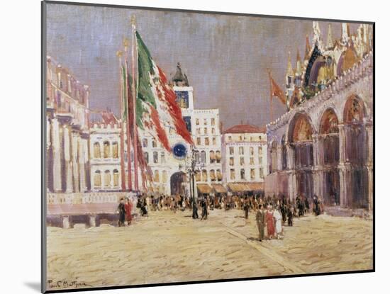 St. Mark's Square, Venice-Paul Mathieu-Mounted Giclee Print