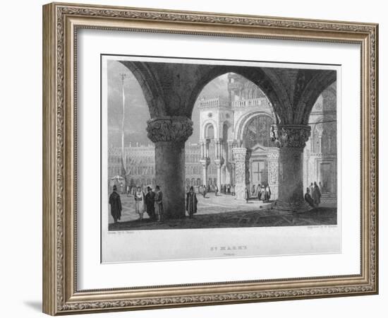 St Mark'S, Venice, 19th Century-William Finden-Framed Giclee Print