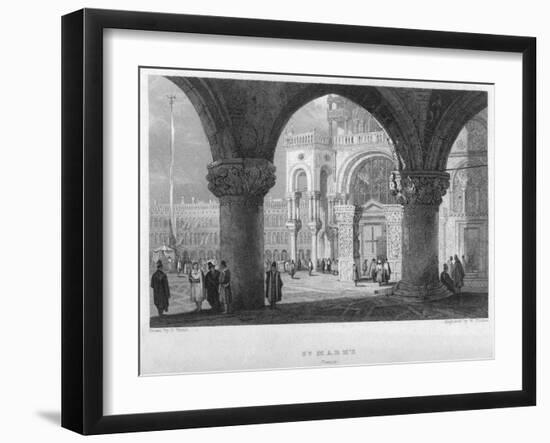 St Mark'S, Venice, 19th Century-William Finden-Framed Giclee Print