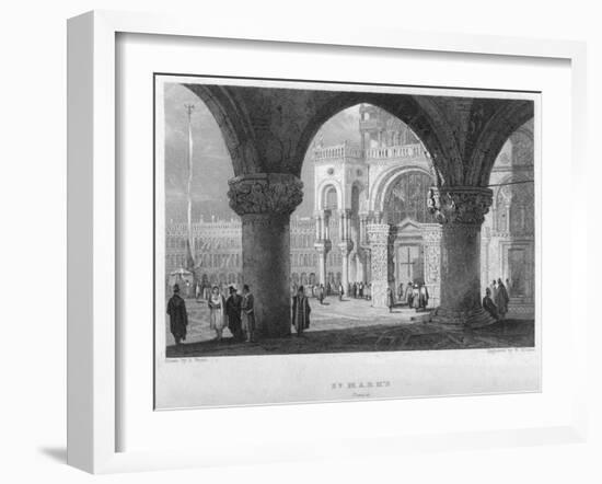 St Mark'S, Venice, 19th Century-William Finden-Framed Giclee Print