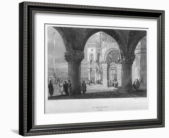 St Mark'S, Venice, 19th Century-William Finden-Framed Giclee Print