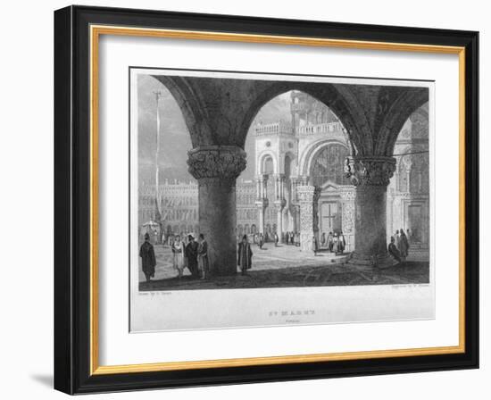 St Mark'S, Venice, 19th Century-William Finden-Framed Giclee Print