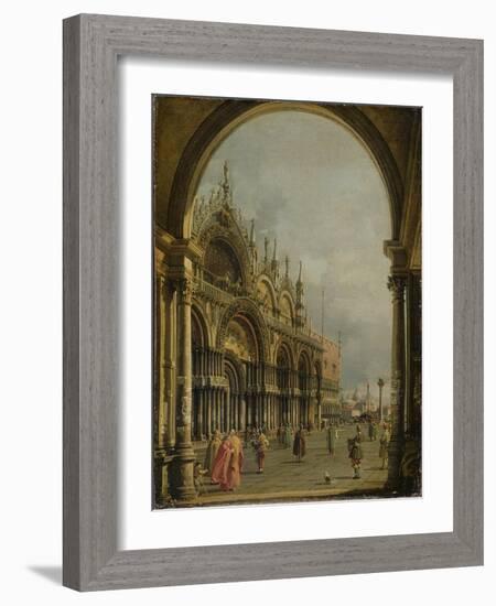 St. Mark's, Venice, C.1756-Canaletto-Framed Giclee Print