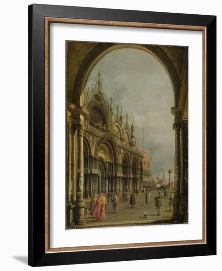 St. Mark's, Venice, C.1756-Canaletto-Framed Giclee Print