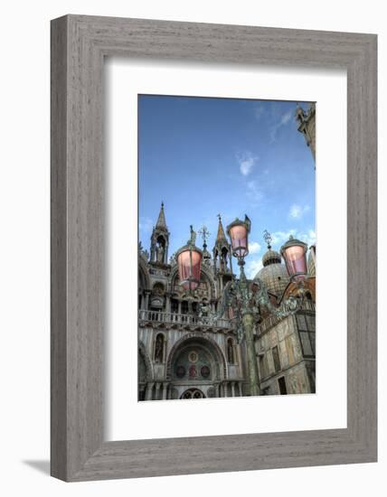 St. Marks and Lamp Post, Venice, Italy-Darrell Gulin-Framed Photographic Print