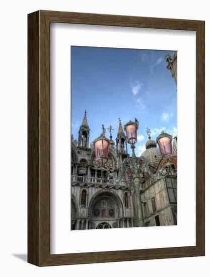 St. Marks and Lamp Post, Venice, Italy-Darrell Gulin-Framed Photographic Print