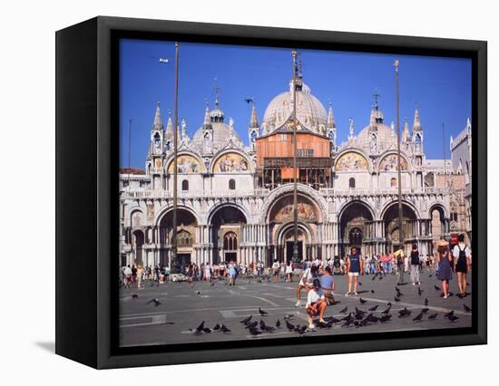 St Marks Square and Basilica, Venice, Italy-Peter Thompson-Framed Premier Image Canvas