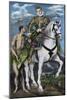 St. Martin and the Beggar, 1597-99-El Greco-Mounted Giclee Print