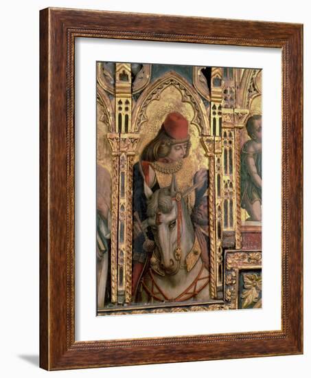 St. Martin, Detail from the San Martino Polyptych-Carlo Crivelli-Framed Giclee Print