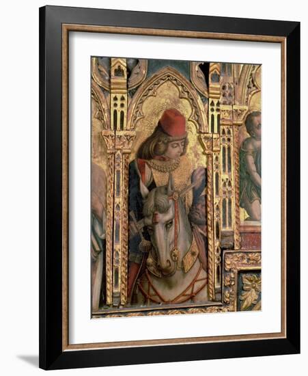 St. Martin, Detail from the San Martino Polyptych-Carlo Crivelli-Framed Giclee Print