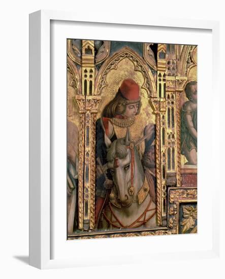 St. Martin, Detail from the San Martino Polyptych-Carlo Crivelli-Framed Giclee Print