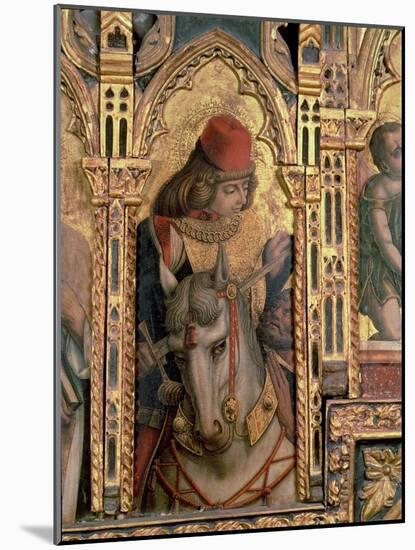 St. Martin, Detail from the San Martino Polyptych-Carlo Crivelli-Mounted Giclee Print