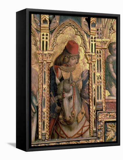 St. Martin, Detail from the San Martino Polyptych-Carlo Crivelli-Framed Premier Image Canvas