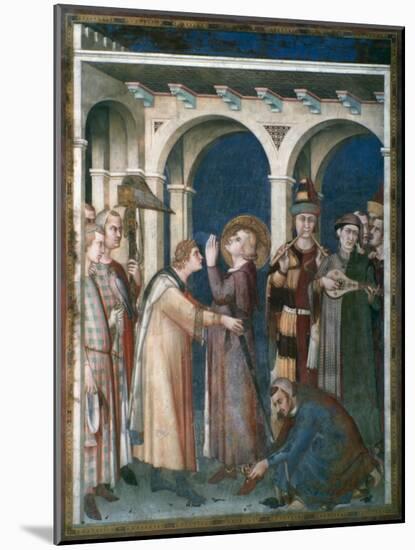 St Martin Is Knighted, 1312-1317-Simone Martini-Mounted Giclee Print