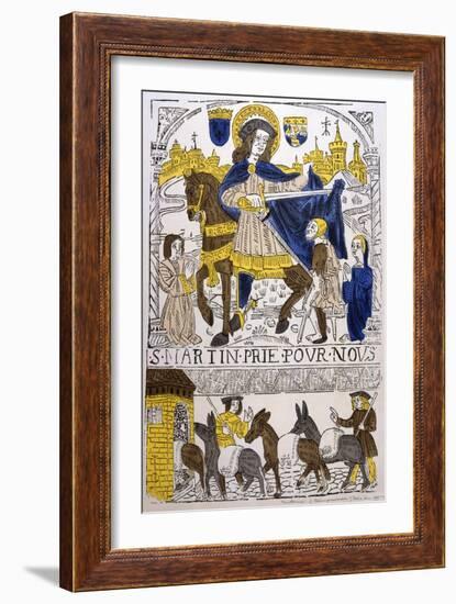 St Martin of Tours, 4th Century-null-Framed Giclee Print
