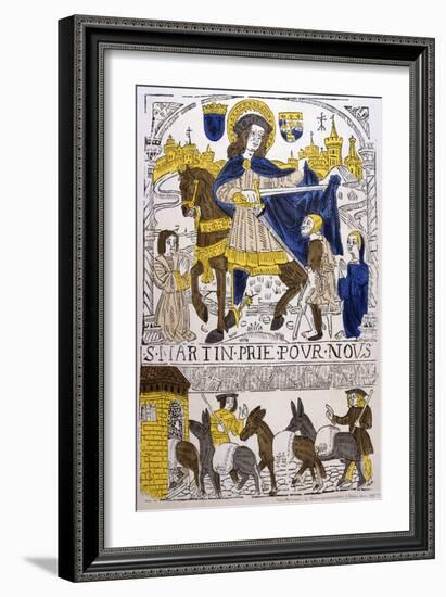 St Martin of Tours, 4th Century-null-Framed Giclee Print