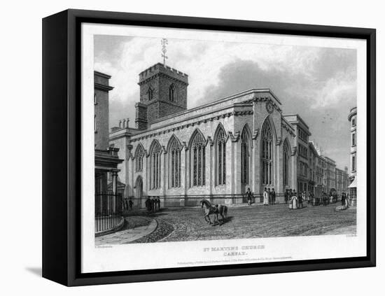 St Martin's Church, Carfax, Oxford, 1835-John Le Keux-Framed Premier Image Canvas