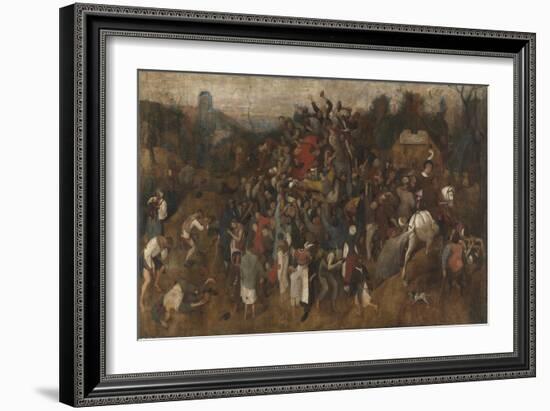 St. Martin's Day Kermis, 1565-1569-Pieter Bruegel the Elder-Framed Giclee Print