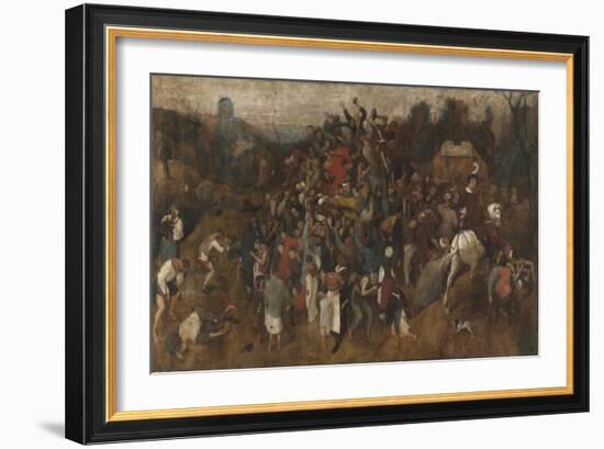 St. Martin's Day Kermis, 1565-1569-Pieter Bruegel the Elder-Framed Giclee Print