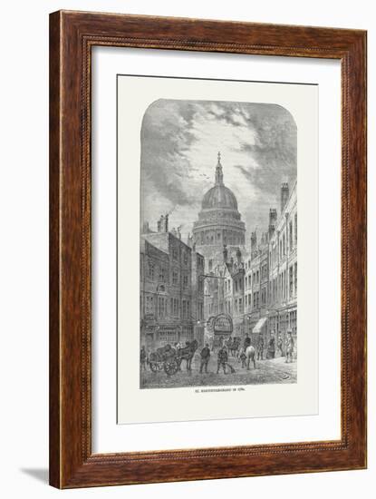 St Martin's-Le-Grand in 1760, 1878-Walter Thornbury-Framed Giclee Print