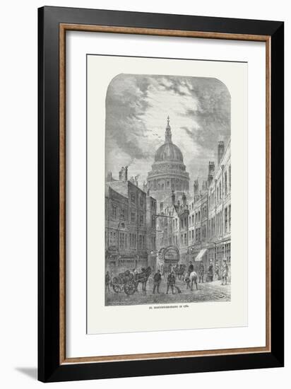 St Martin's-Le-Grand in 1760, 1878-Walter Thornbury-Framed Giclee Print