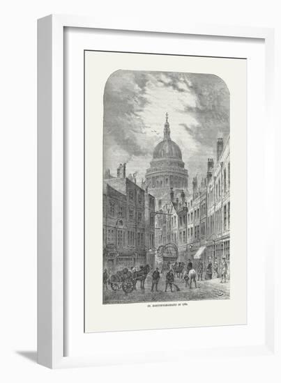 St Martin's-Le-Grand in 1760, 1878-Walter Thornbury-Framed Giclee Print