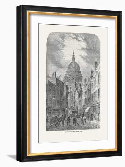 St Martin's-Le-Grand in 1760, 1878-Walter Thornbury-Framed Giclee Print