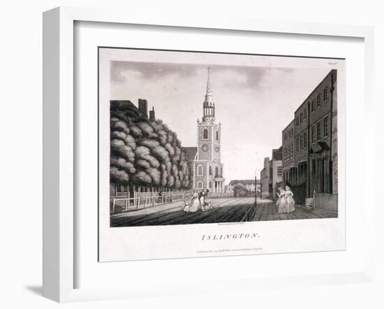 St Mary, Islington, London, 1792-William Ellis-Framed Giclee Print