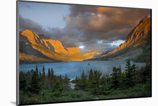 St Mary Lake at Sunrise, Glacier National Park, Montana, USA-Charles Gurche-Mounted Photographic Print