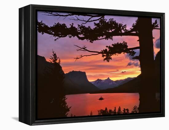 St Mary Lake at Sunset, Glacier National Park, Montana, USA-Jaynes Gallery-Framed Premier Image Canvas