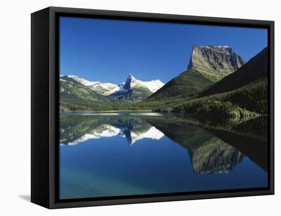 St. Mary Lake, Glacier National Park, Montana, USA-Adam Jones-Framed Premier Image Canvas