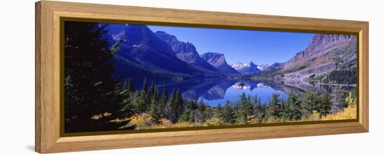 St Mary Lake Glacier National Park, MT-null-Framed Premier Image Canvas