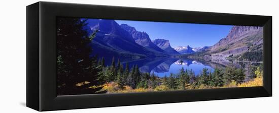 St Mary Lake Glacier National Park, MT-null-Framed Premier Image Canvas