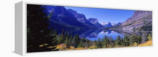 St Mary Lake Glacier National Park, MT-null-Framed Premier Image Canvas