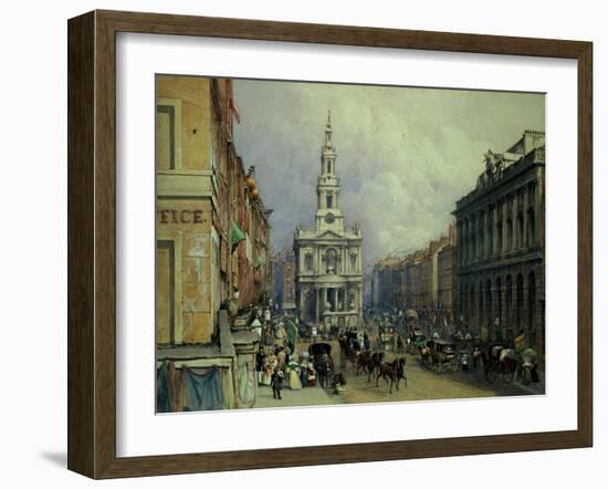 St. Mary Le Strand, 1836-George Sidney Shepherd-Framed Giclee Print