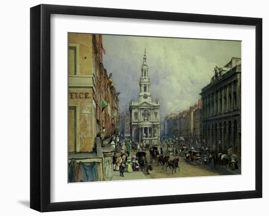 St. Mary Le Strand, 1836-George Sidney Shepherd-Framed Giclee Print