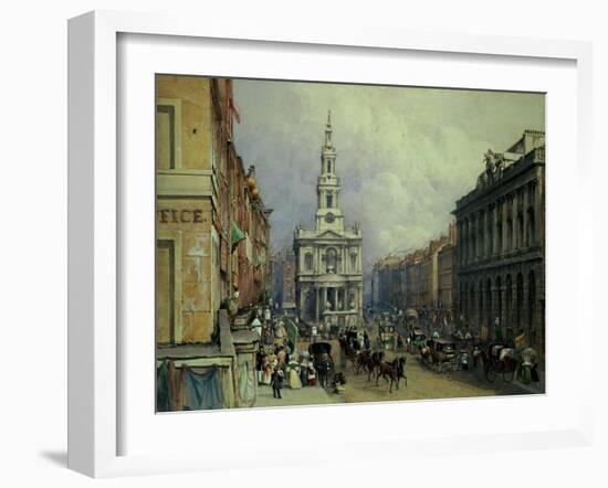 St. Mary Le Strand, 1836-George Sidney Shepherd-Framed Giclee Print