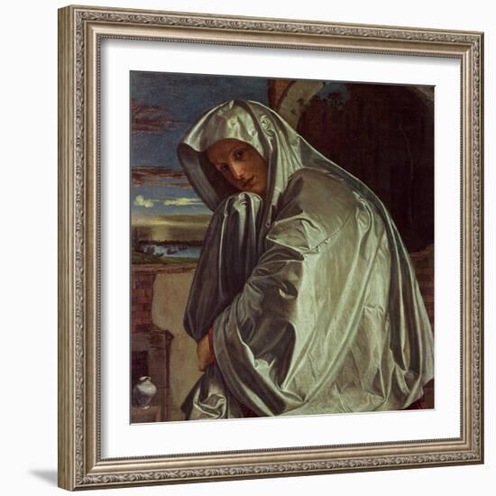 St. Mary Magdalene Approaching the Sepulchre-Giovanni Girolamo Savoldo-Framed Giclee Print