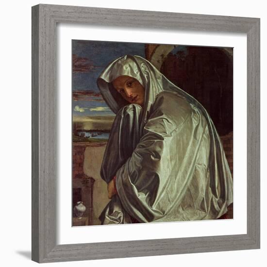 St. Mary Magdalene Approaching the Sepulchre-Giovanni Girolamo Savoldo-Framed Giclee Print