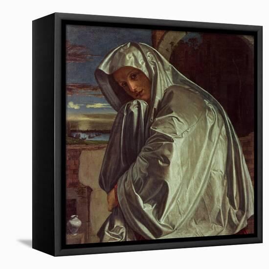 St. Mary Magdalene Approaching the Sepulchre-Giovanni Girolamo Savoldo-Framed Premier Image Canvas