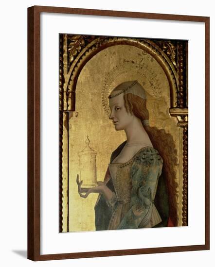 St. Mary Magdalene, Detail from the Santa Lucia Triptych-Carlo Crivelli-Framed Giclee Print