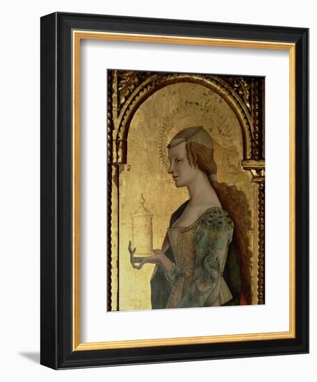 St. Mary Magdalene, Detail from the Santa Lucia Triptych-Carlo Crivelli-Framed Giclee Print