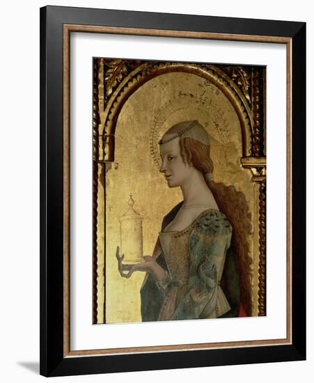 St. Mary Magdalene, Detail from the Santa Lucia Triptych-Carlo Crivelli-Framed Giclee Print