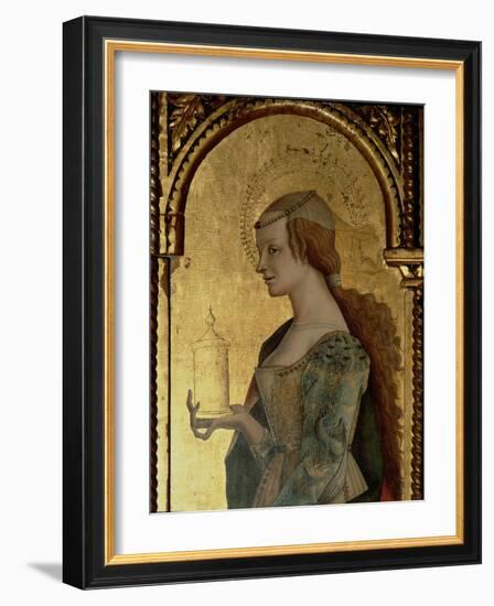 St. Mary Magdalene, Detail from the Santa Lucia Triptych-Carlo Crivelli-Framed Giclee Print