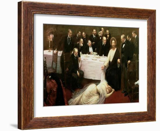 St. Mary Magdalene in the House of Simon the Pharisee, 1891-Jean Béraud-Framed Giclee Print