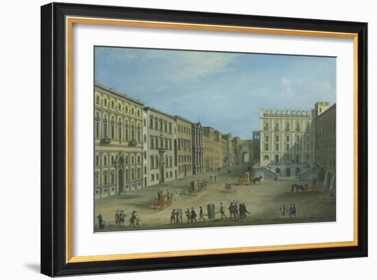 St Mary of Constantinople Street, Naples, Ca 1759-Antonio Joli-Framed Giclee Print