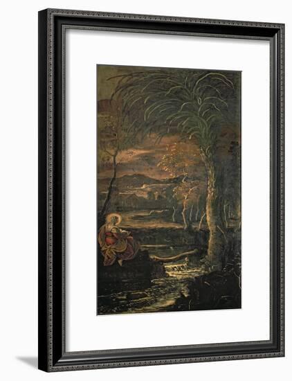 St. Mary of Egypt in the Wilderness-Jacopo Robusti Tintoretto-Framed Giclee Print