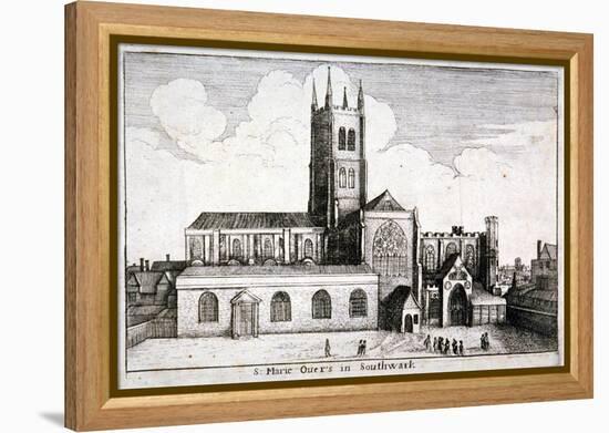 St Mary Overie's Church, Southwark, London, 1647-Wenceslaus Hollar-Framed Premier Image Canvas
