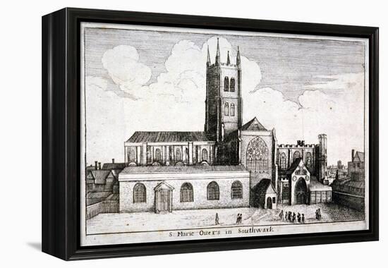 St Mary Overie's Church, Southwark, London, 1647-Wenceslaus Hollar-Framed Premier Image Canvas